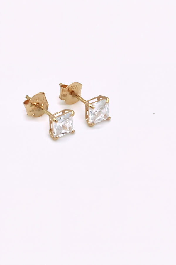 Äkta guld studs 18K | KRISTIN