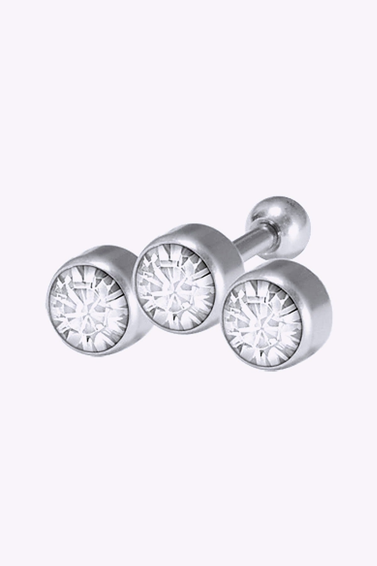 Barbell Rund Fattning 1 2 Mm 3 St Vita Kristaller