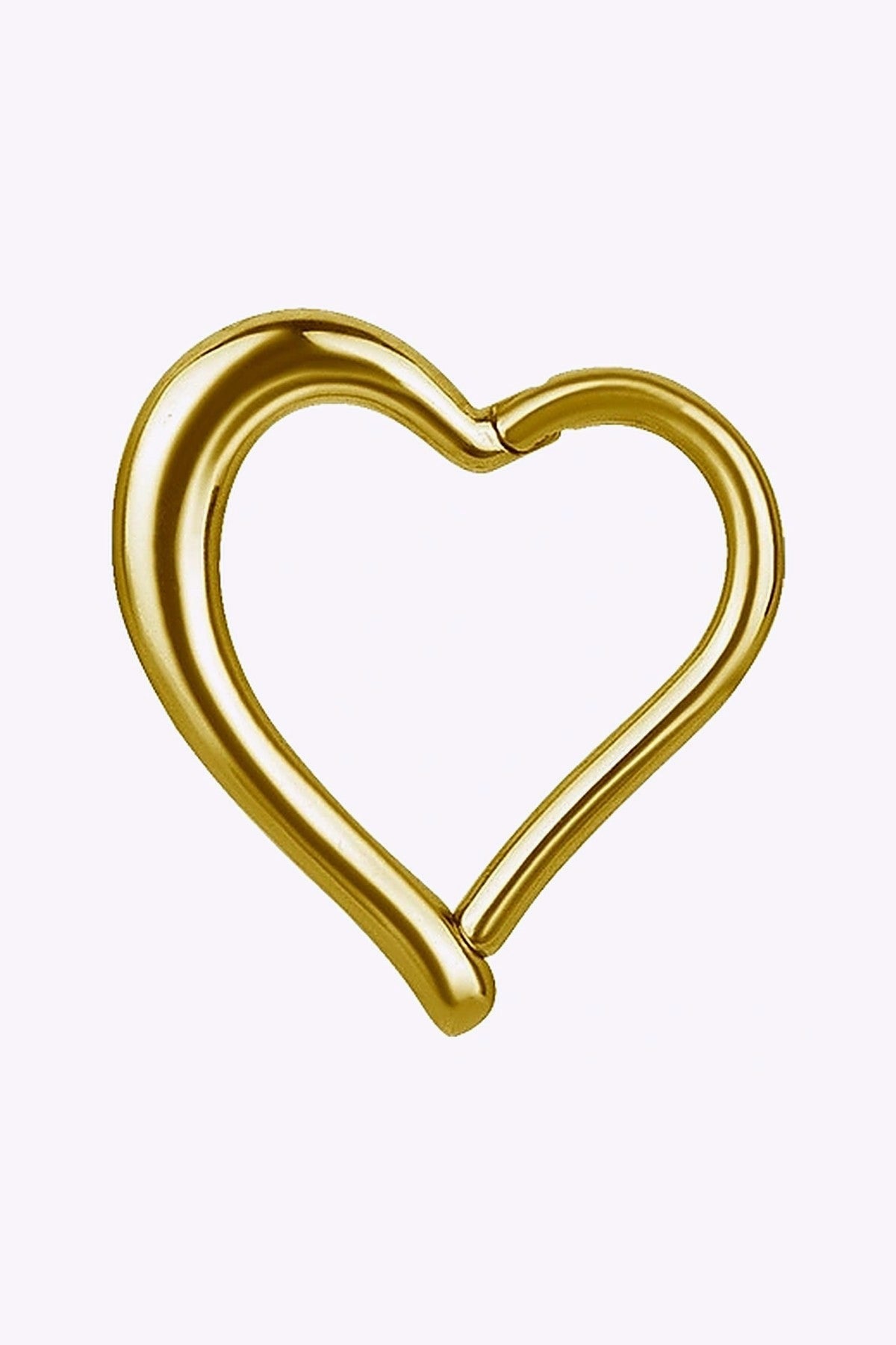 Clicker 1 2 Mm 8 Mm Hjartform Guld