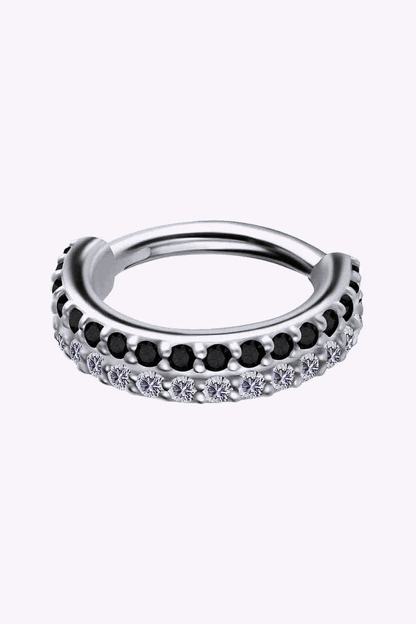 Clicker 1 2 Mm Stal Svarta Och Vita Kristaller