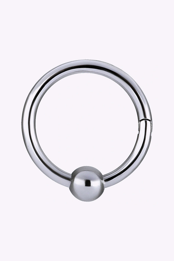 Clicker Oppningsbar Piercingring Med Kula Stal