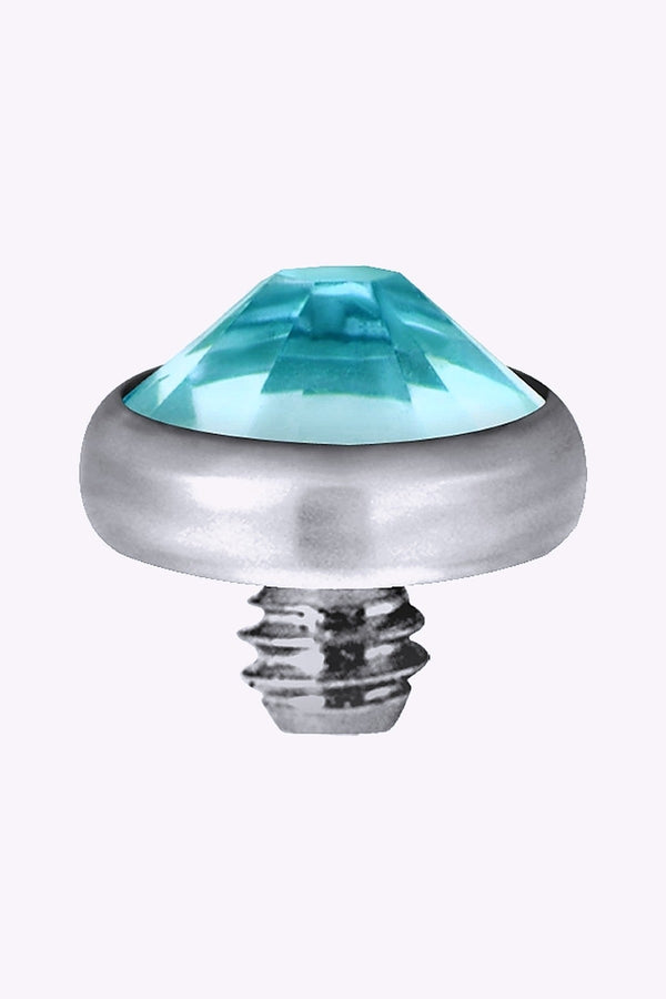 Dermal Anchor Titan 7 Mm Ljusbla Kristall
