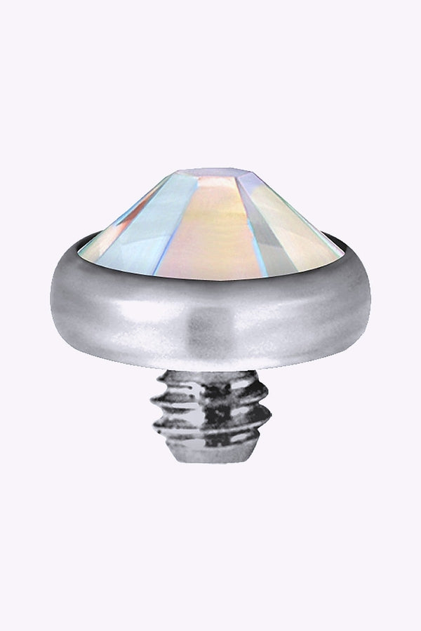 Dermal Anchor Titan 7 Mm Regnbagsskimrande Kristall