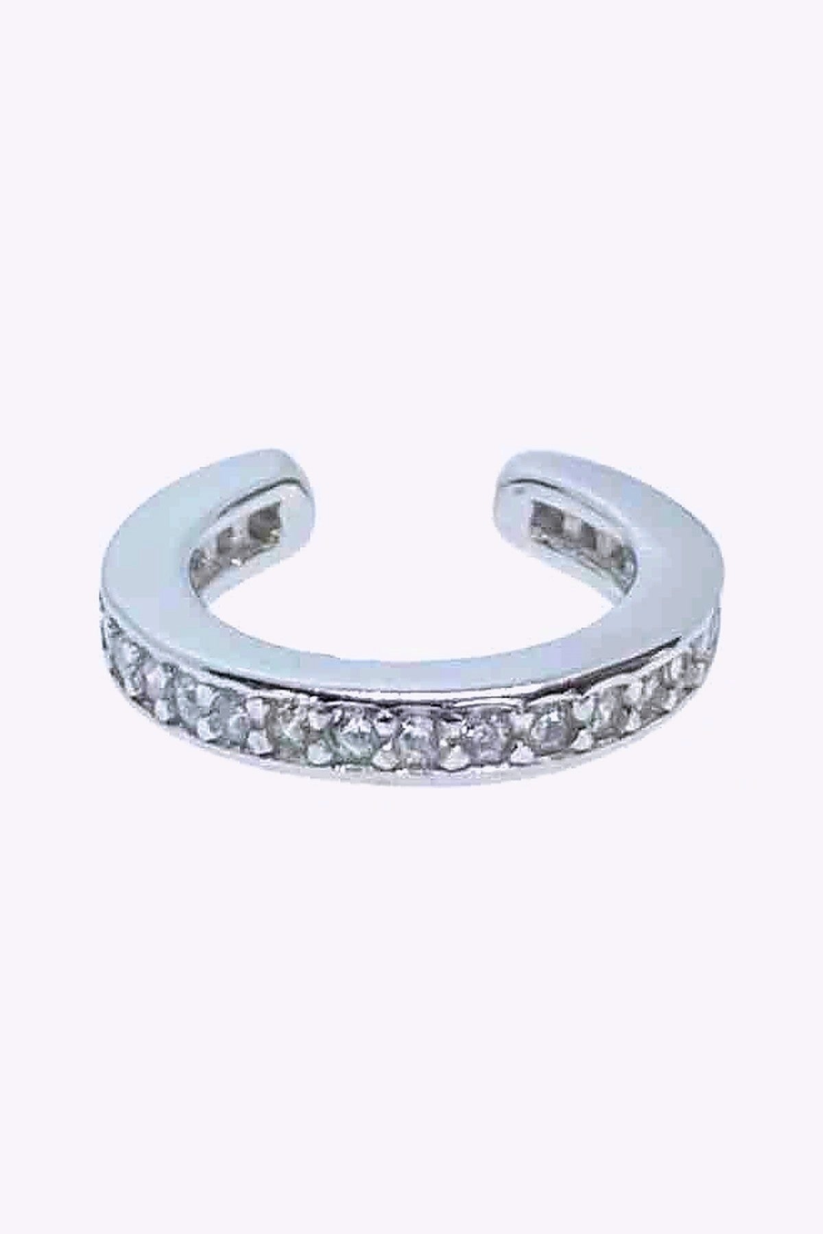 Ear Cuff Akta Silver Med Kristaller Fakepiercing