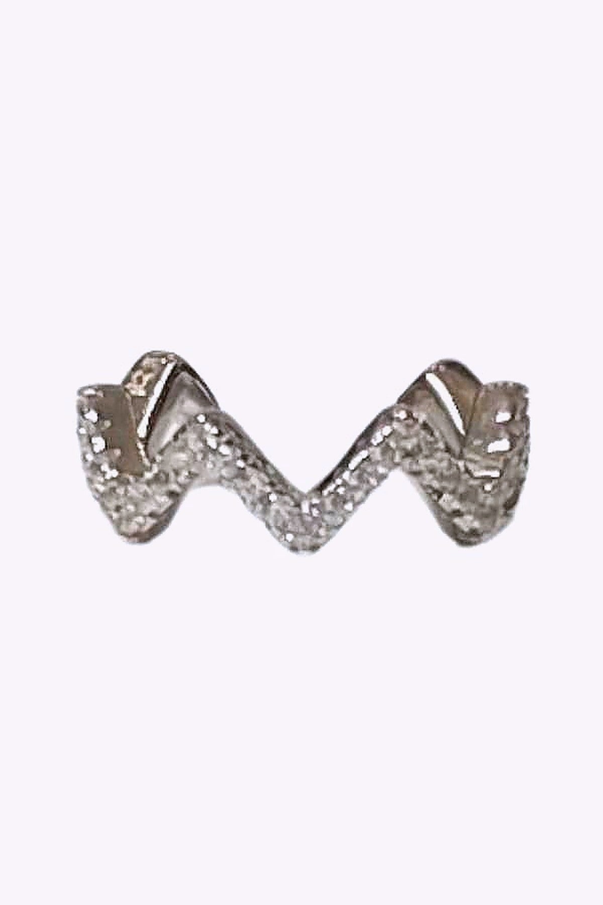 Ear Cuff Akta Silver Med Kristaller