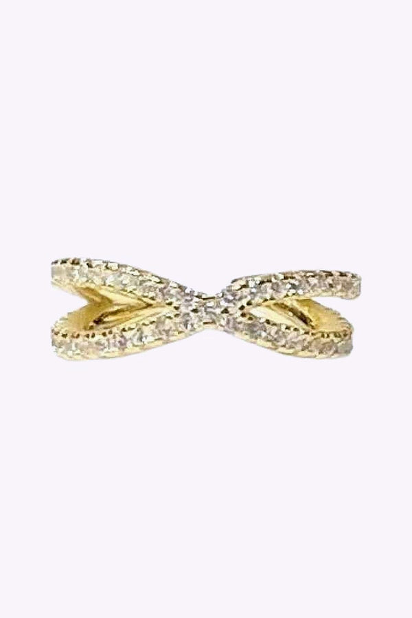 Ear Cuff I Guldplaterat Akta Silver Dubbelradig