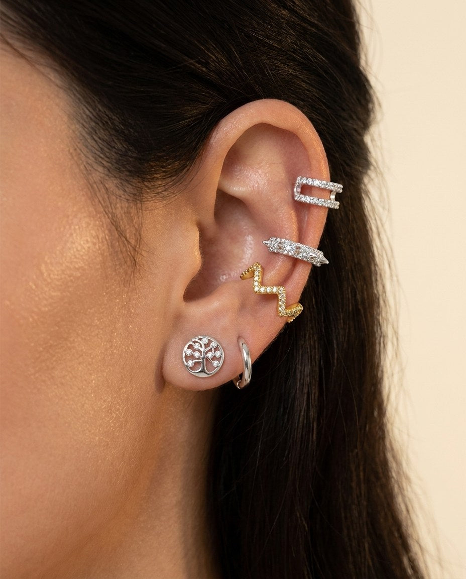 Ear-stack Fake-stacken (utan håltagning)