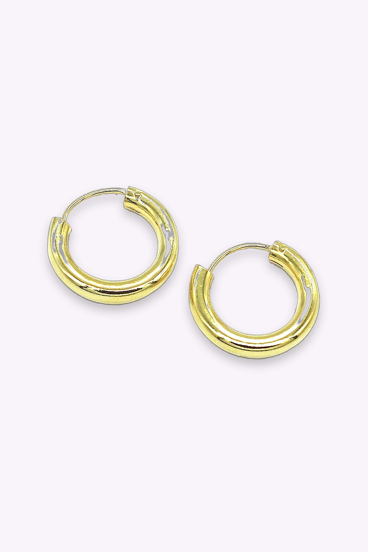 Guldplaterade Silver Hoops Azima