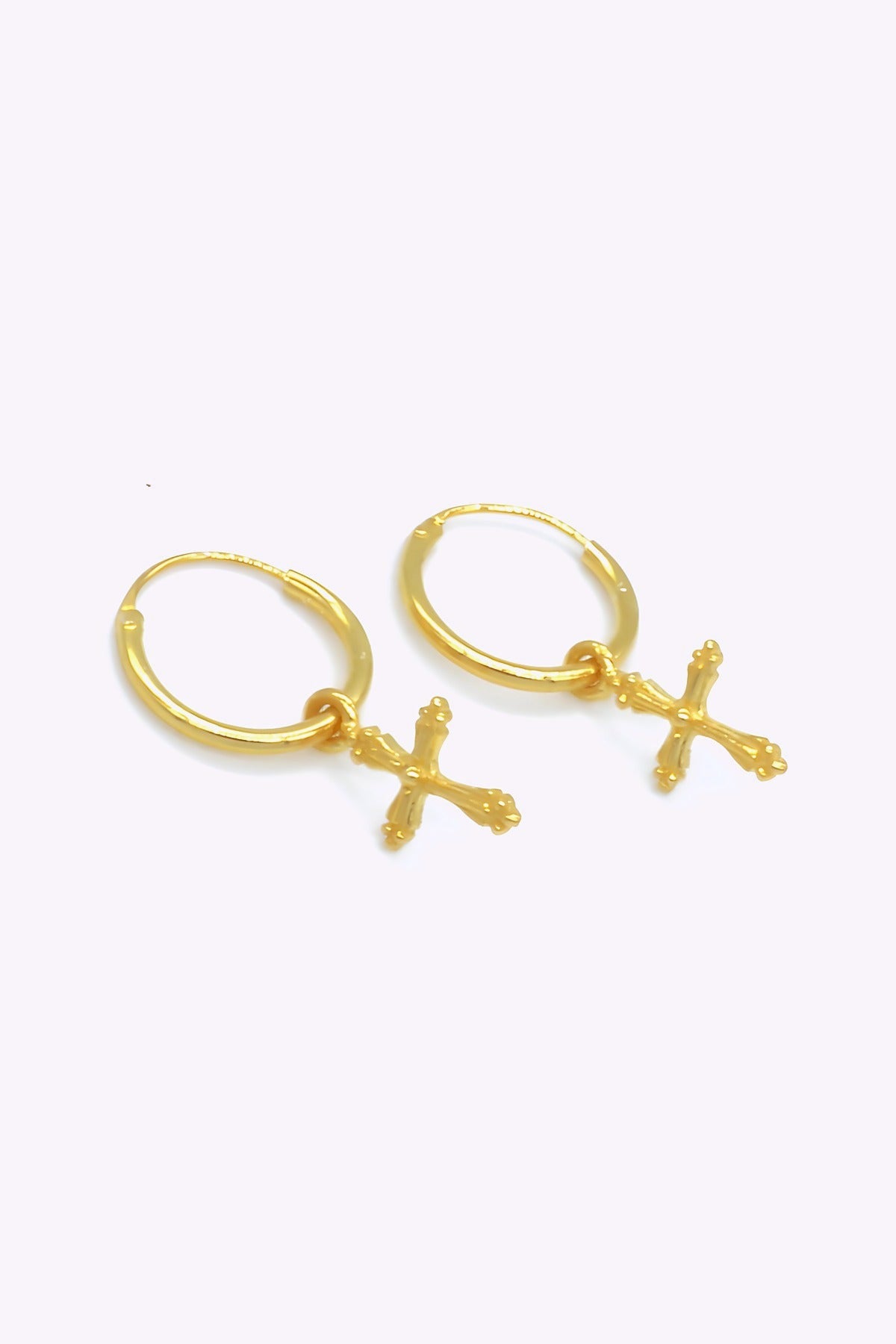 Guldpläterade silver hoops | MEJA