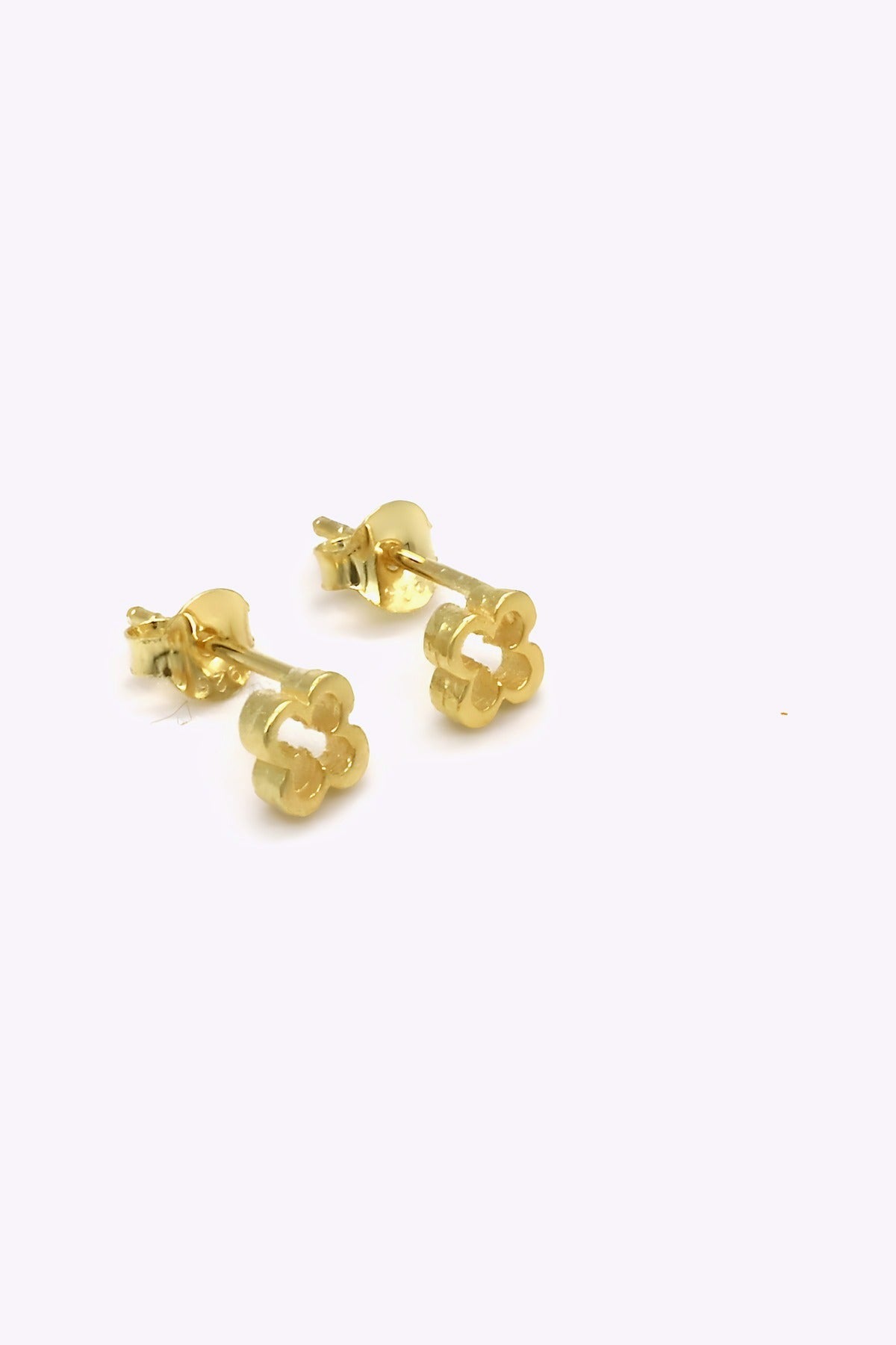 Guldpläterade silver studs | ABIDA