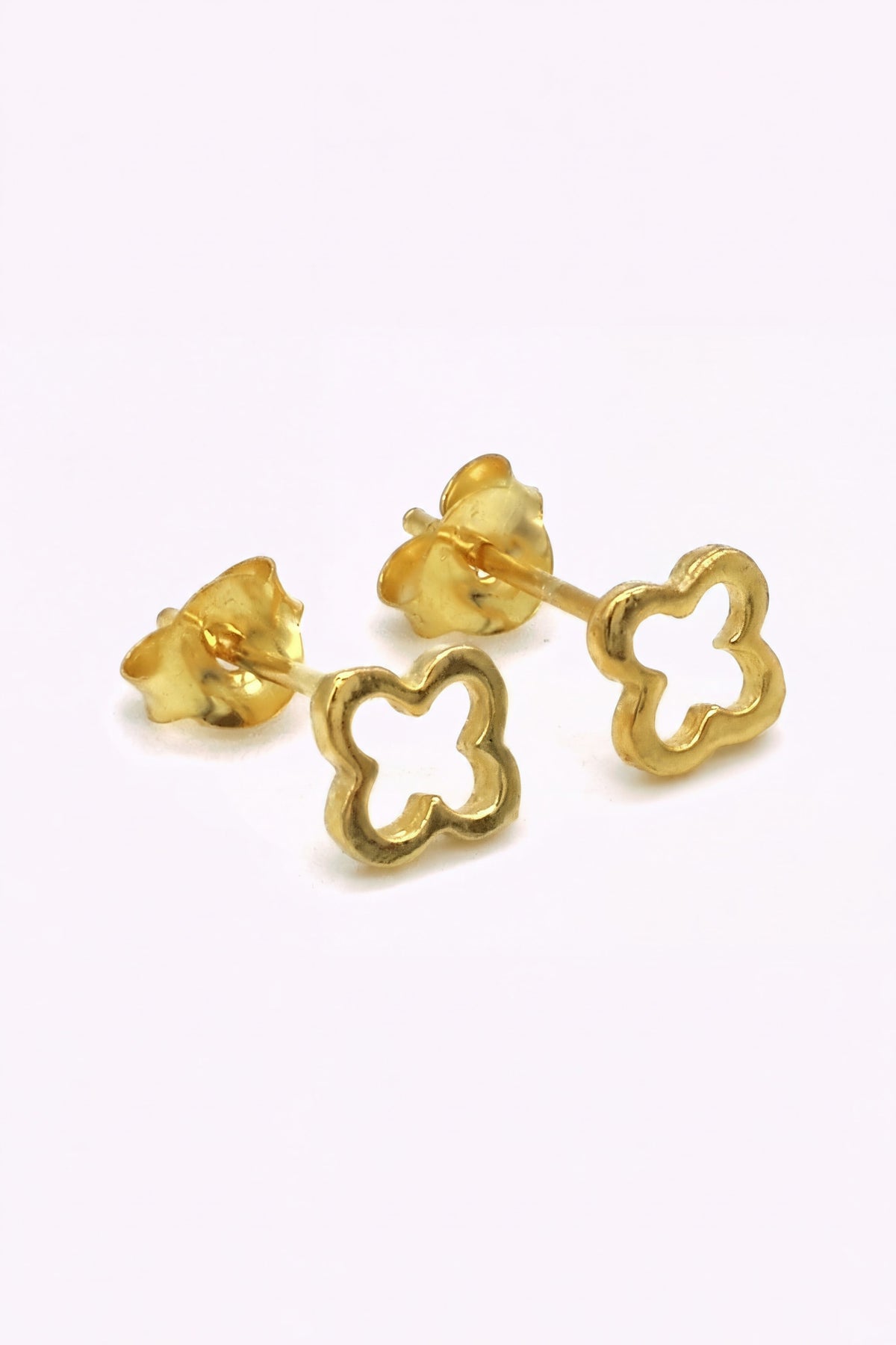 Guldplaterade Silver Studs Abla