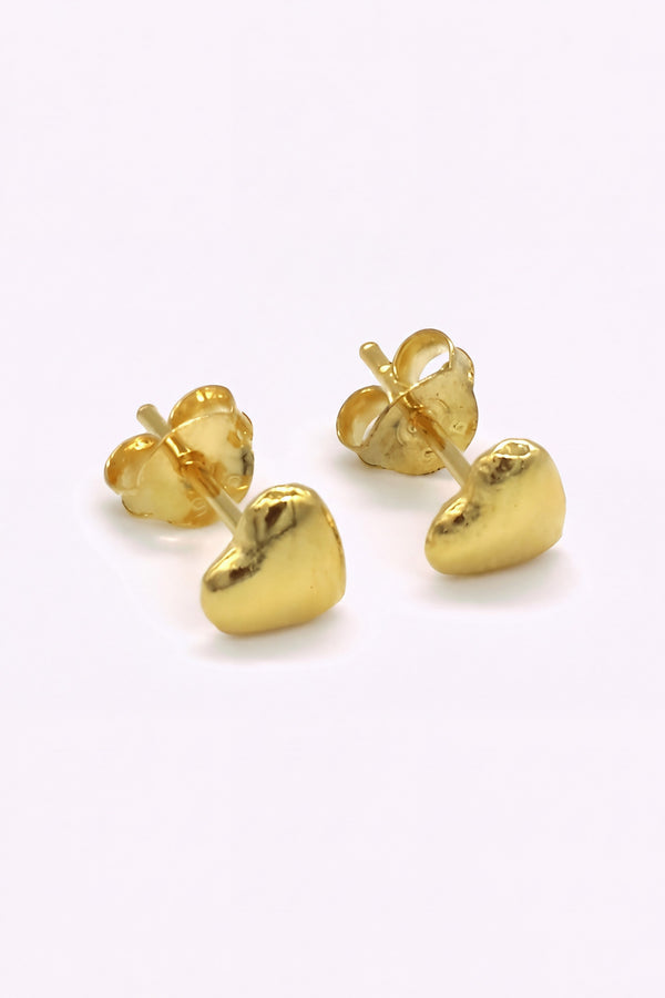 Guldpläterade silver studs | ADRA