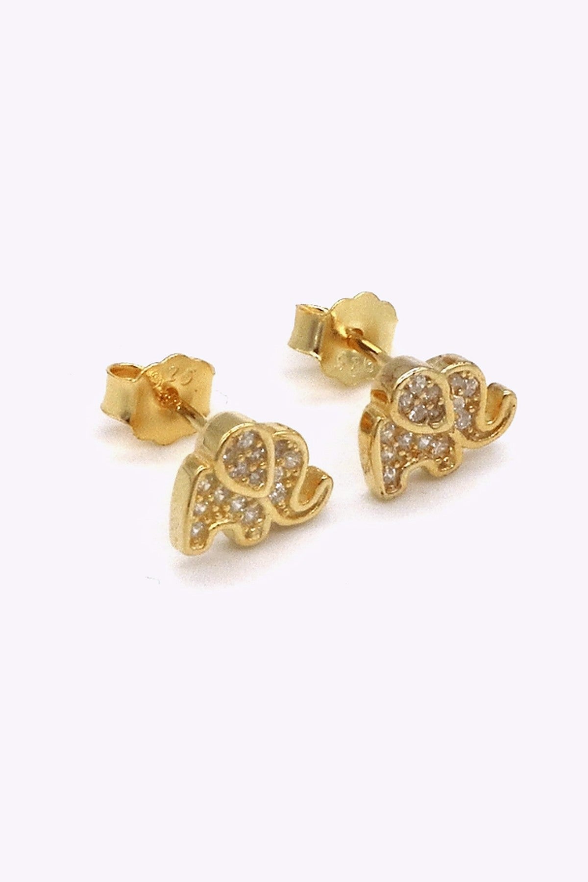 Guldplaterade Silver Studs Asha