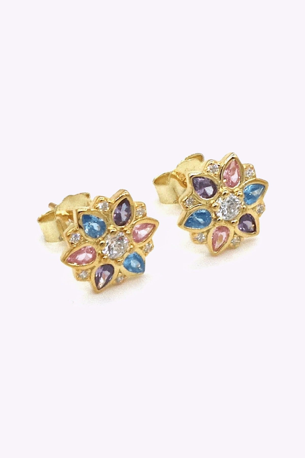 Guldplaterade Silver Studs Atiya