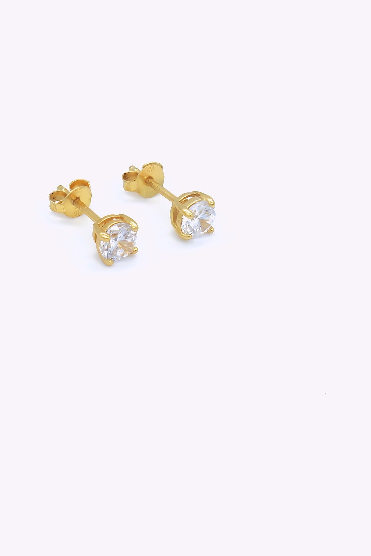 Guldpläterade silver studs | MILIA