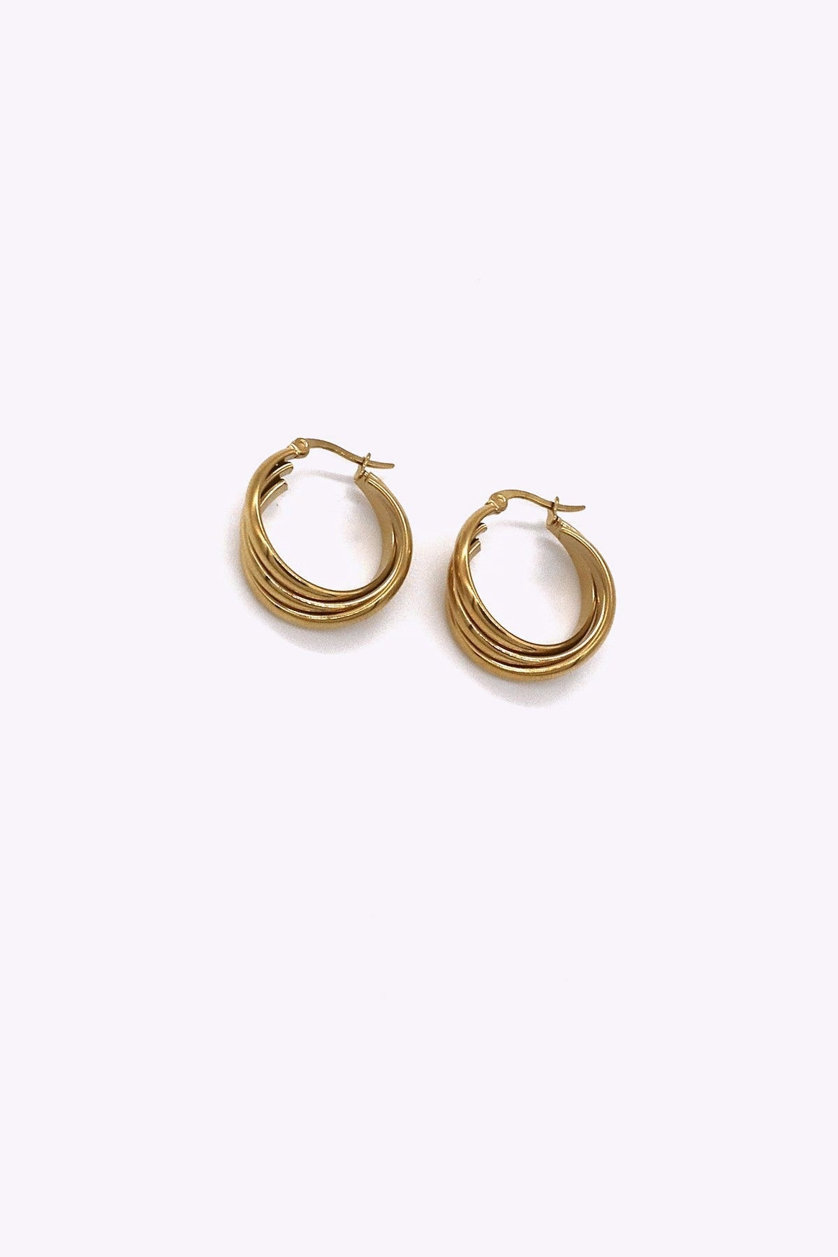 Guldplaterade Stal Hoops Sofie