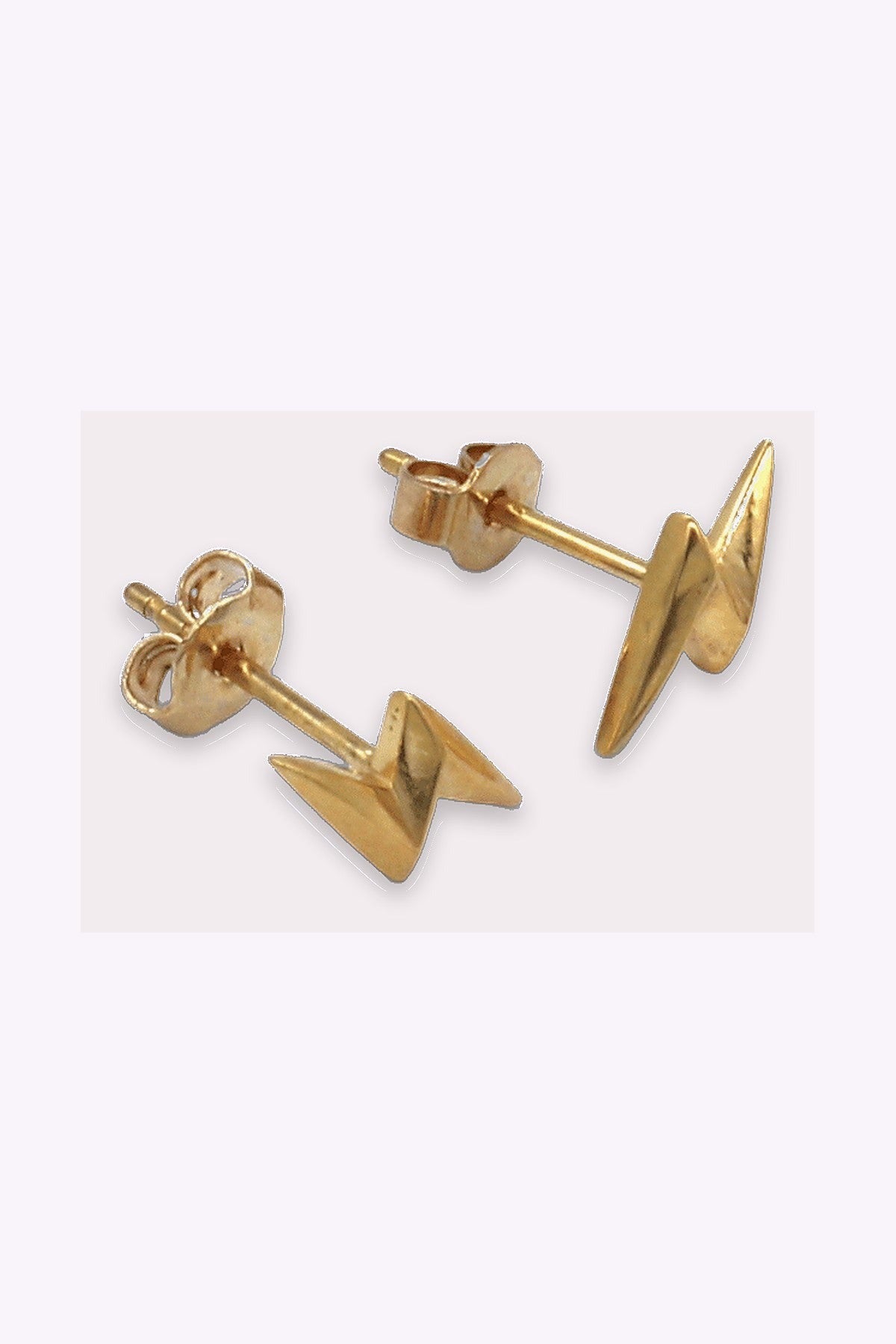 Guldplaterade Stal Studs Bea
