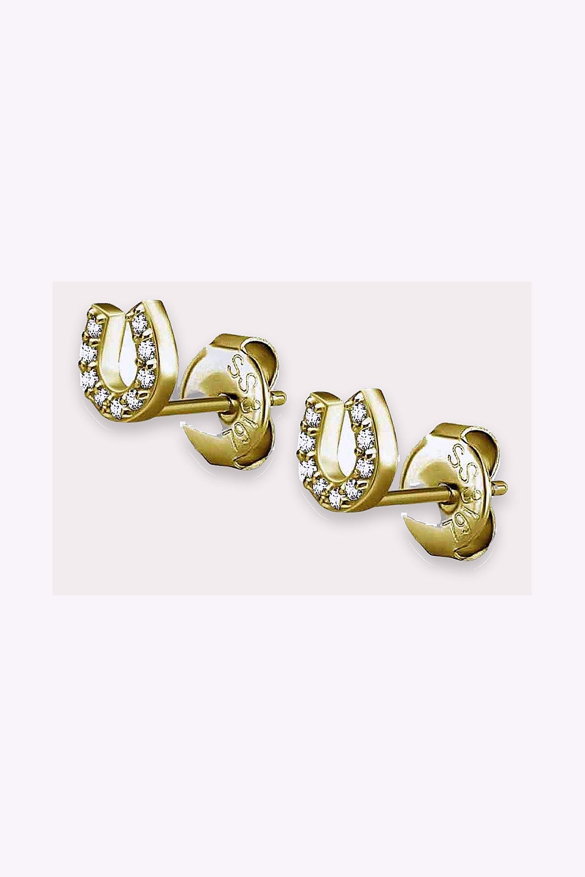Guldplaterade Stal Studs Josefina
