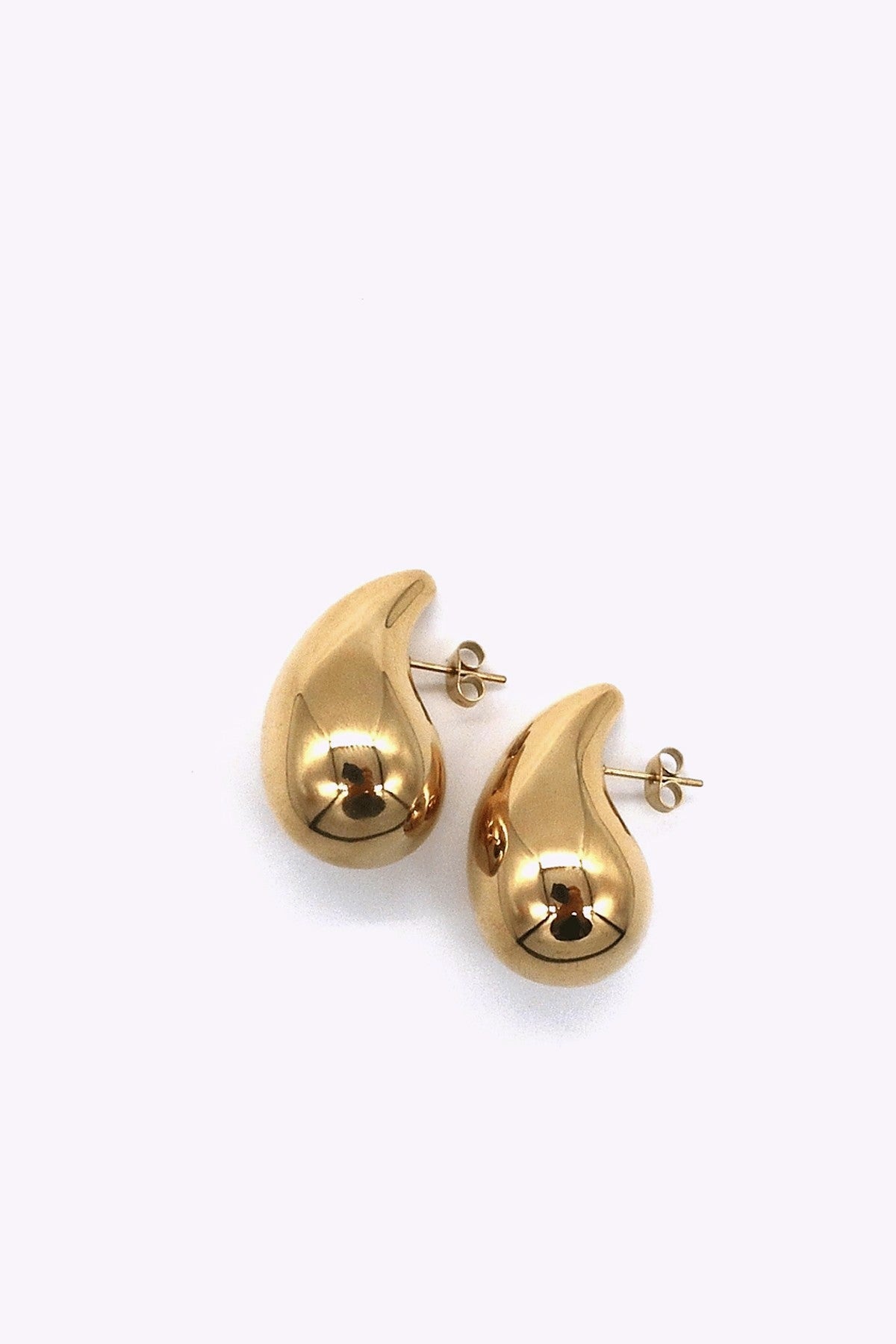 Guldplaterade Stal Studs Tilda