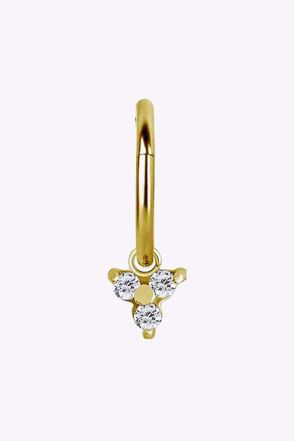Hangsmycke Till Clicker Trinity Charm 24K Pvd Guld