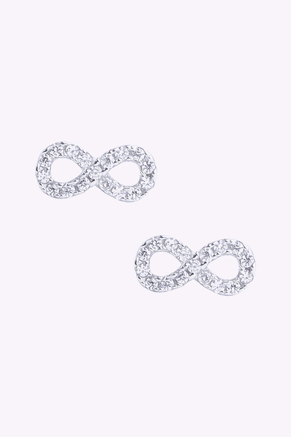 Infinity Silver Orhangen Med Kristaller Nickelfritt