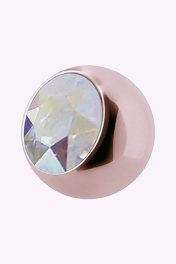 Jewelled Balls 1 6 Mm Roseguld Regnbagsskimrande Kristall
