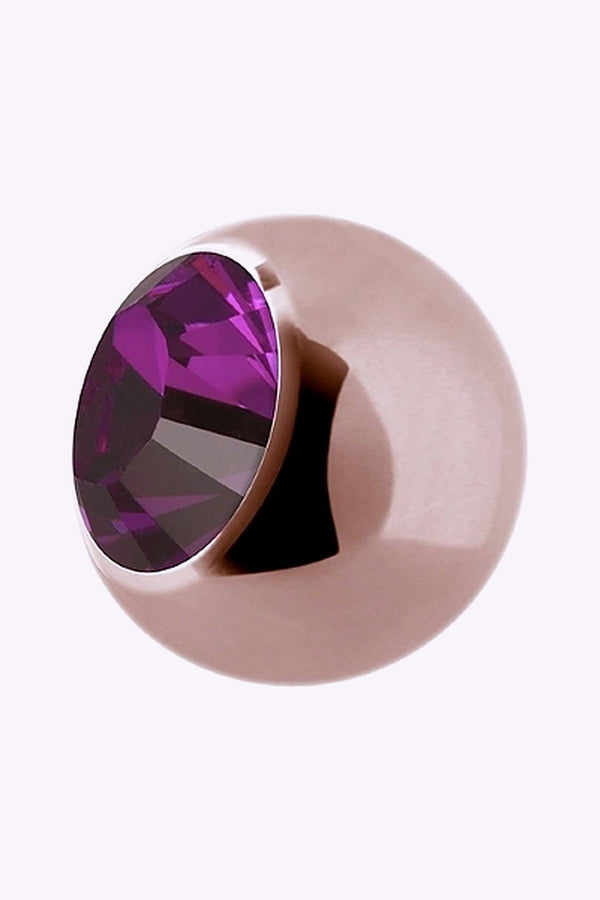 Liten Extrakristall 1 2 Mm Roseguld Cerise Kristall