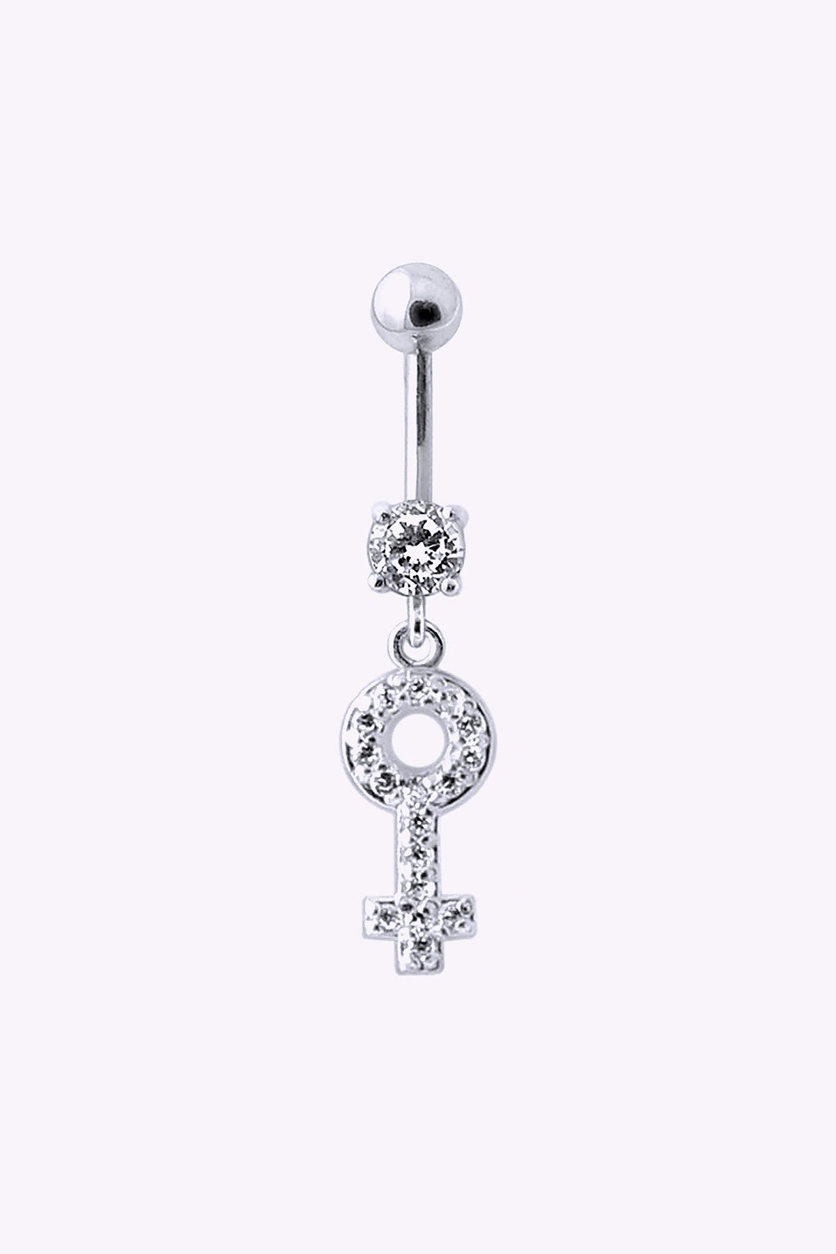 Navelpiercing Med Kvinnosymbol Girlpower