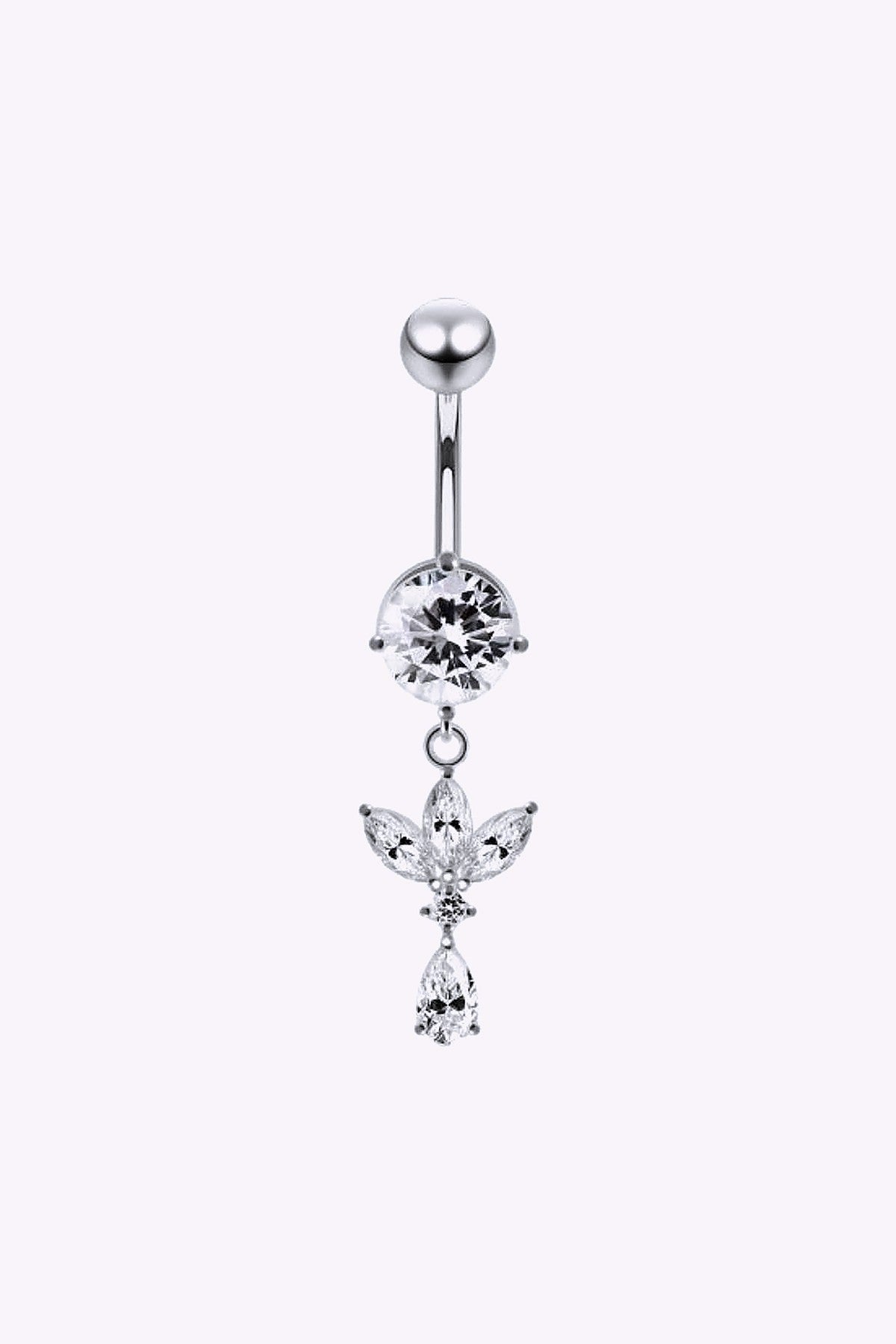 Navelpiercing Trinity Hange Med Kristall