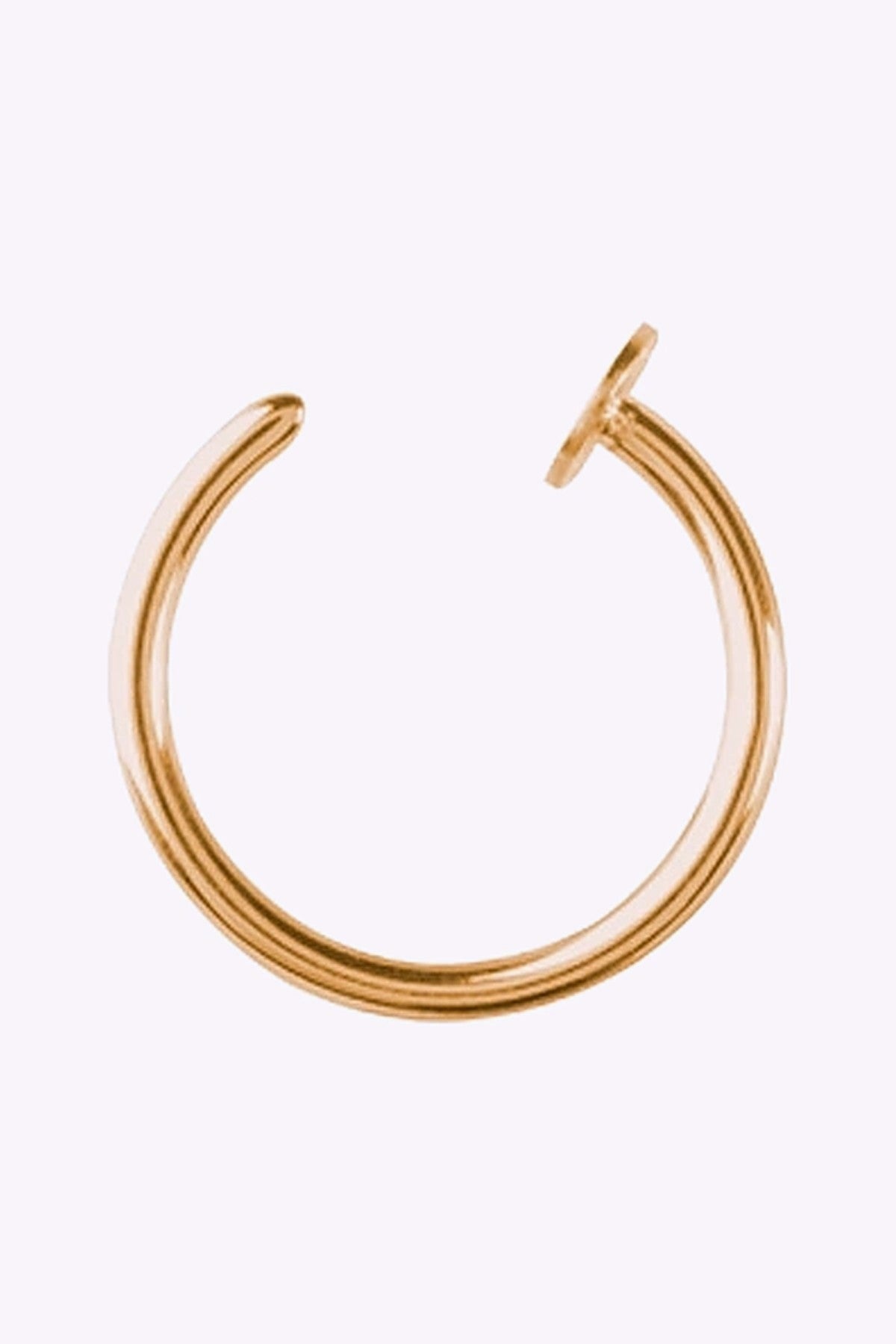 Open Nosering Stal Guld 0 8 Mm Fakering