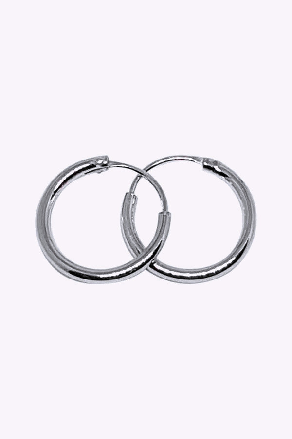 Orhange 10 Mm Akta Silverringar Creoler