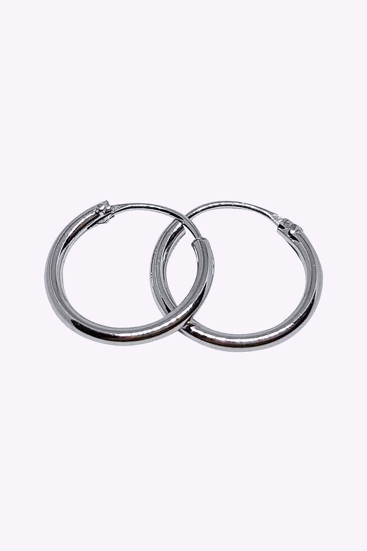 Orhange 12 Mm Akta Silverringar Creoler