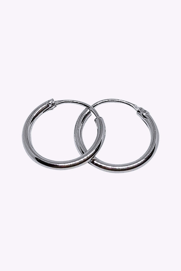 Orhange 12 Mm Akta Silverringar Creoler