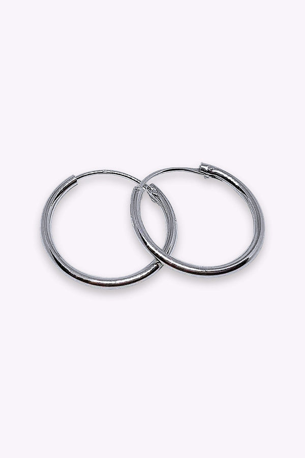 Orhange 18 Mm Akta Silverringar Creoler