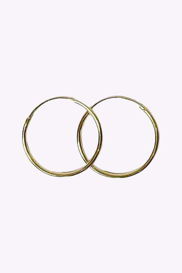 Orhange 18 Mm Guldplaterade Akta Silverringar Creoler