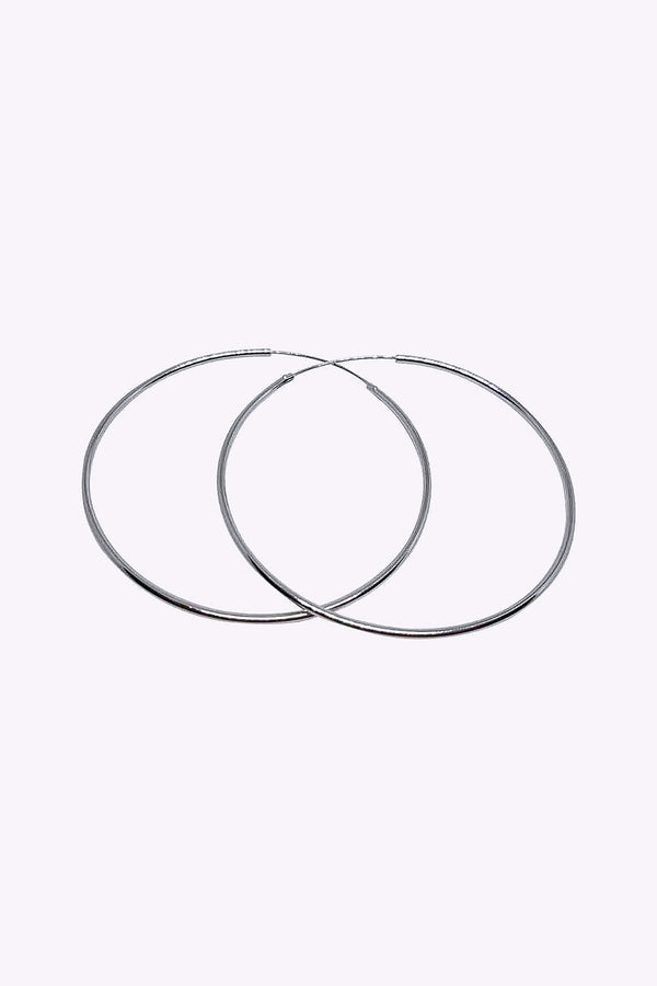 Orhange 60 Mm Akta Silverringar Creoler
