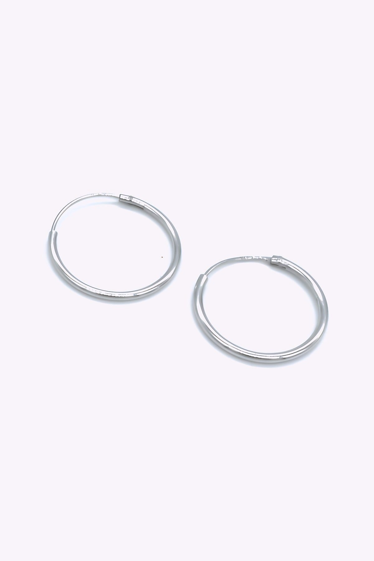 Silver hoops | CAISA
