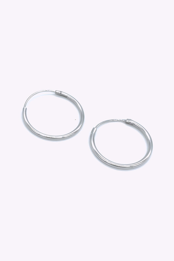 Silver hoops | CAISA