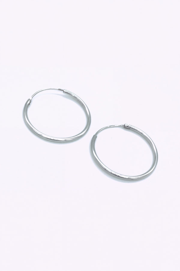 Silver Hoops Cara