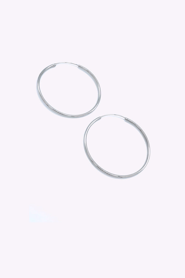 Silver hoops | CAROLIN