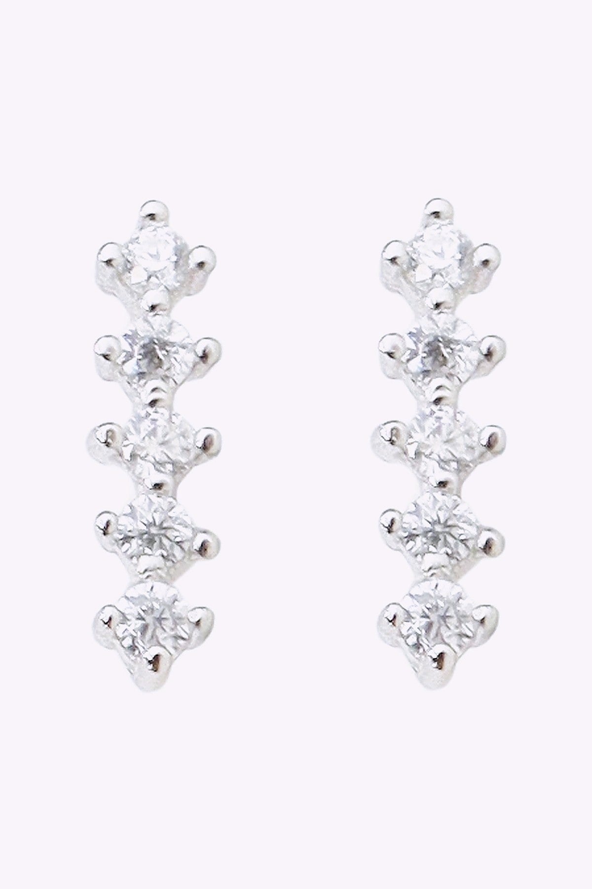 Silver Orhange Stav Med Vita Kristaller 925 Sterling Silver