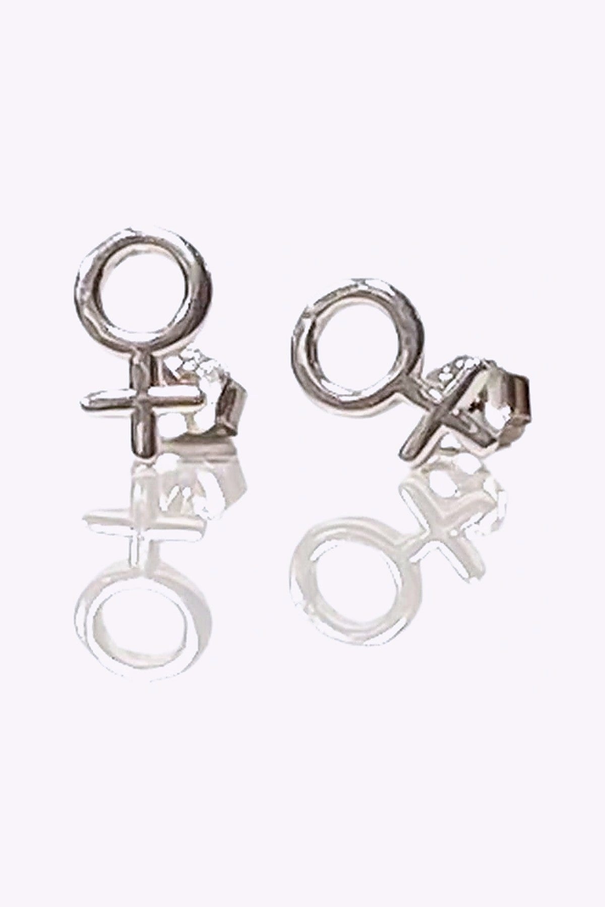Silverorhange Kvinnosymbol Akta Silver