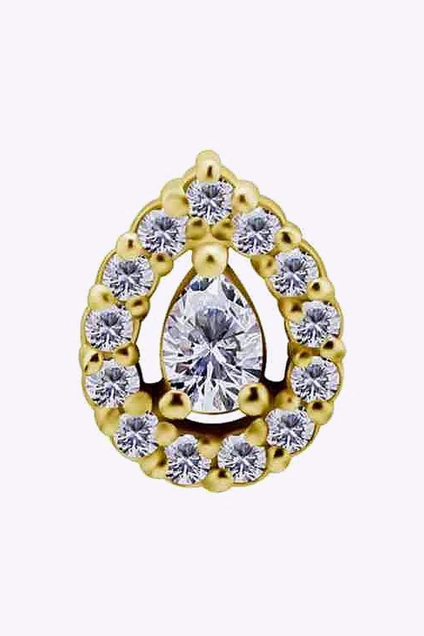 Topp Droppe 18K Akta Guld