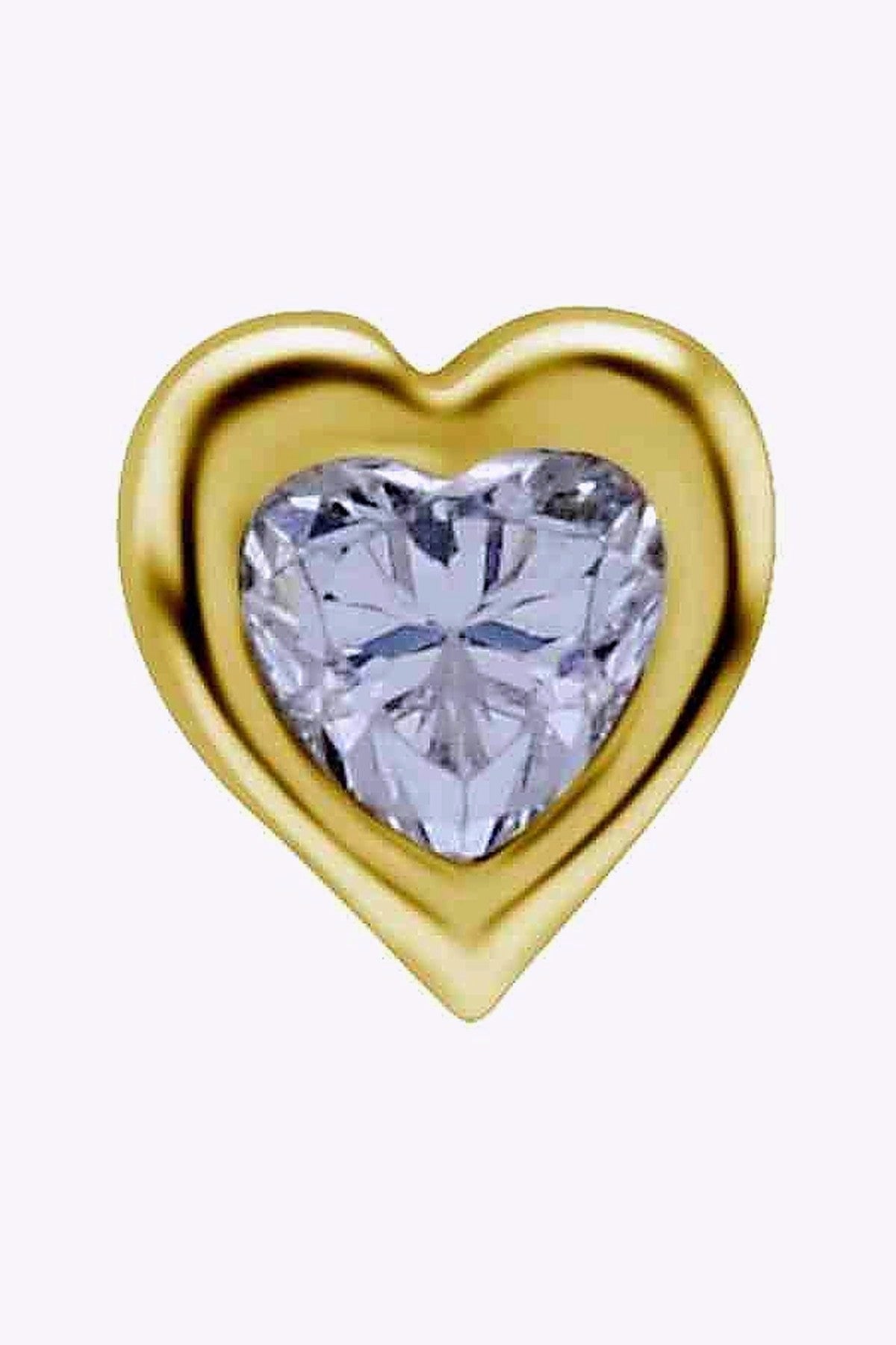 Topp Hjartformad Swarovskikristall 18K Akta Guld
