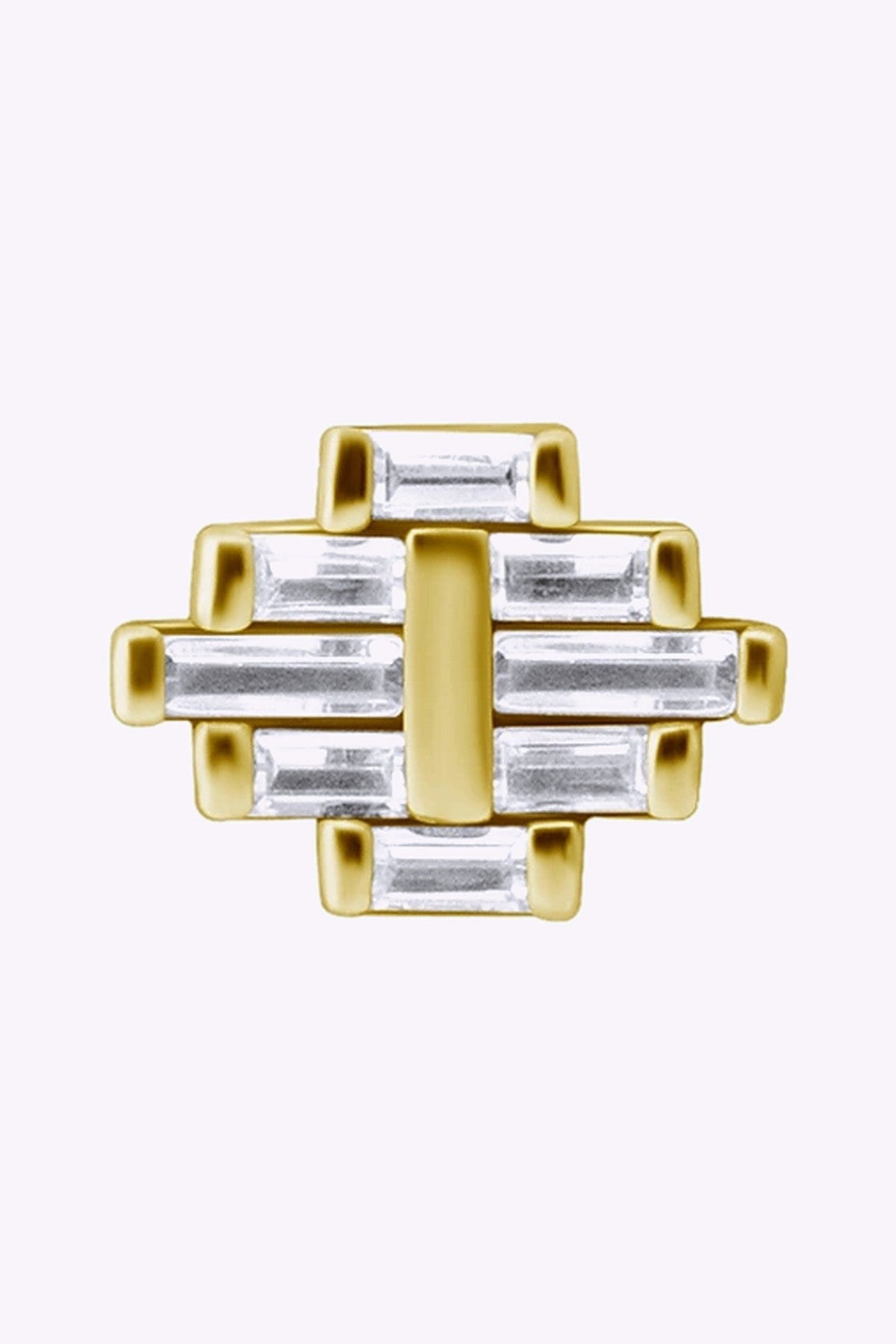 Topp Till Invandigt Gangad Labret 24K Guld Pvd 2