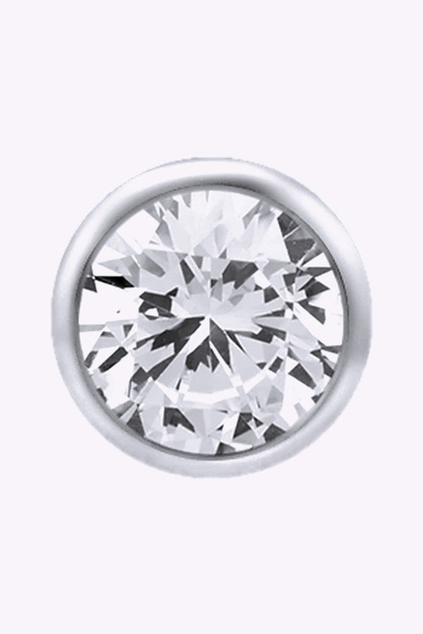 Topp Till Invandigt Gangad Labret 3 Mm Kristall Titan