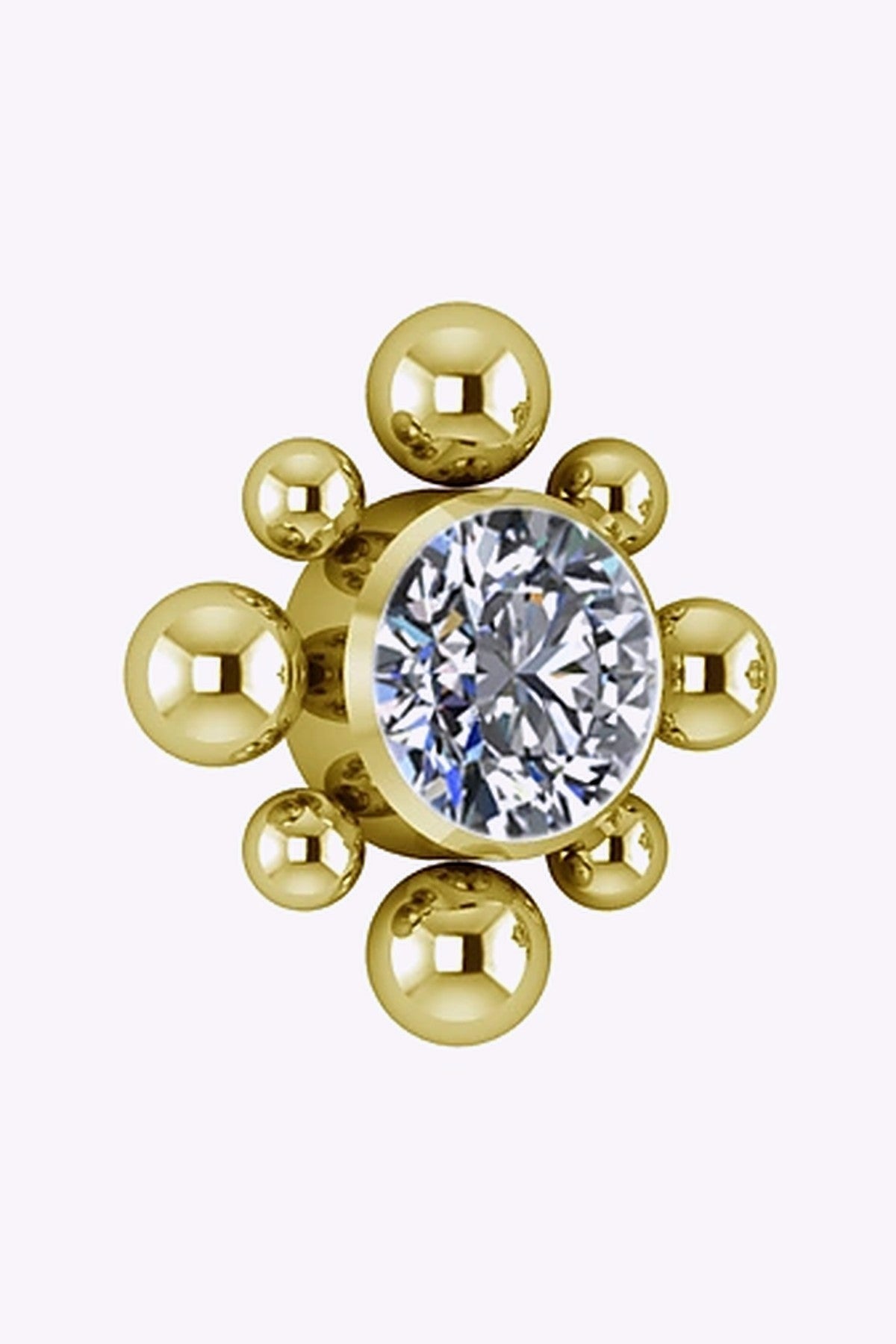 Topp Till Invandigt Gangad Labret Titan Guld Pvd 2