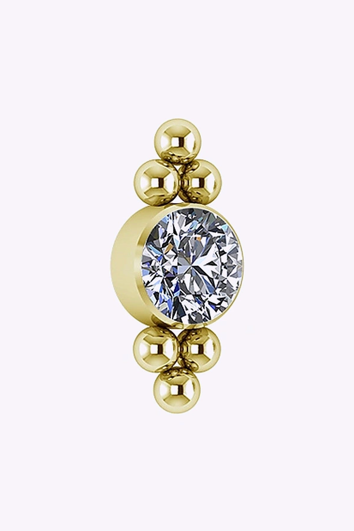 Topp Till Invandigt Gangad Labret Titan Guld Pvd 3