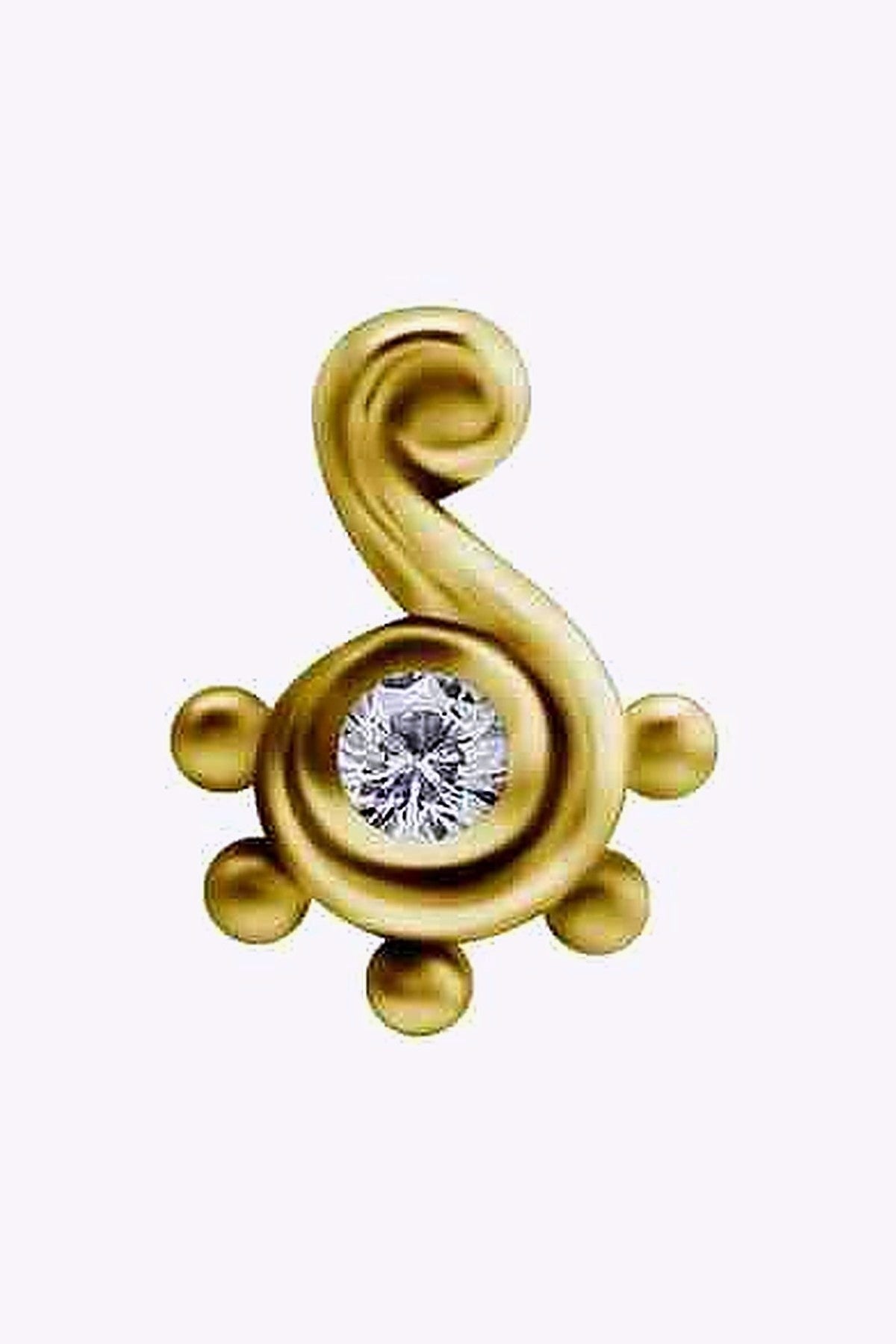 Topp Till Piercingstav 18K Akta Guld