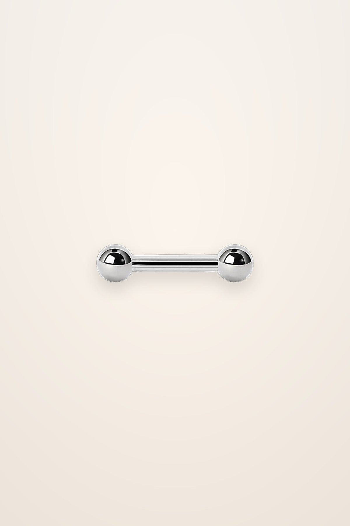 Surfacepiercing: stav genom två hål, till exempel nape
